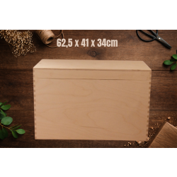 Skrzynia piracka płaska duża 62,5x41x34cm